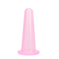 HKM-181011 Silicone Facial Cupping Massage Device for Moisture Absorption - Pink, 37mm Diameter, 80mm Height