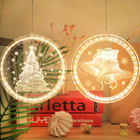 HKM-181203 Holiday Ambience Light with 24cm and 16cm Discs, Round Design, IP44 Protection, 6000H Life