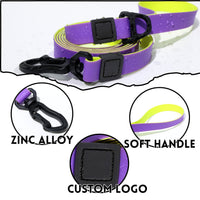 HKM-1812797 Honeycomb Embossed Dual-Color Waterproof Dog Leash Set with Enhanced Grip