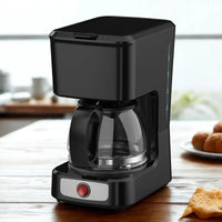 HKM-181331 5-Cup Coffee Maker with Ground Coffee Option, Clear Water Level Indicator, Non-Stick Warm Plate