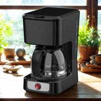 HKM-181331 5-Cup Coffee Maker with Ground Coffee Option, Clear Water Level Indicator, Non-Stick Warm Plate