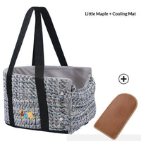 HKM-1815229 Portable Dog Car Center Console Nest with Soft Linen Fabric Options