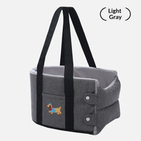 HKM-1815229 Portable Dog Car Center Console Nest with Soft Linen Fabric Options