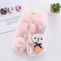 HKM-1817149 Cozy Casual Pet Vest for Dogs and Cats - Available in Pink and Blue Rabbit Designs, Multiple Sizes