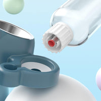 HKM-1818941 Tilted Pet Feeding Set with Removable Water Dispenser Bowl for Dogs and Cats