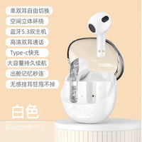 HKM-181907 Transparent Wireless Bluetooth In-Ear Headset with High Sound Quality and LED Battery Indicator