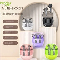 HKM-181907 Transparent Wireless Bluetooth In-Ear Headset with High Sound Quality and LED Battery Indicator