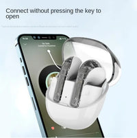 HKM-181907 Transparent Wireless Bluetooth In-Ear Headset with High Sound Quality and LED Battery Indicator