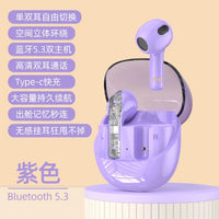 HKM-181907 Transparent Wireless Bluetooth In-Ear Headset with High Sound Quality and LED Battery Indicator