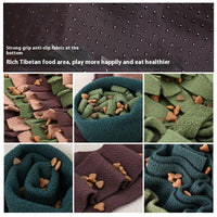 HKM-1819581 Extra Large Forest Sniffing Pad for Dogs - Energy-Consuming Puzzle Toy in Green/Brown