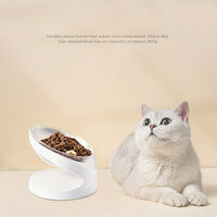 HKM-1822013 Elevated Cat Food Bowl with Anti-Vomit Tilt for Comfortable Feeding and Neck Protection