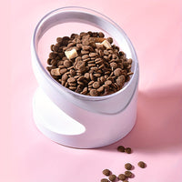HKM-1822013 Elevated Cat Food Bowl with Anti-Vomit Tilt for Comfortable Feeding and Neck Protection