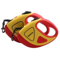 HKM-1824317 Retractable Dog Traction Rope with Light - Scalable, Available in Black & White, Green, Red, Lengths of 3m & 5m