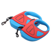 HKM-1824317 Retractable Dog Traction Rope with Light - Scalable, Available in Black & White, Green, Red, Lengths of 3m & 5m