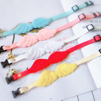 HKM-1826493 Adjustable Dog Collar with Bell and Angel Wings in Multiple Colors