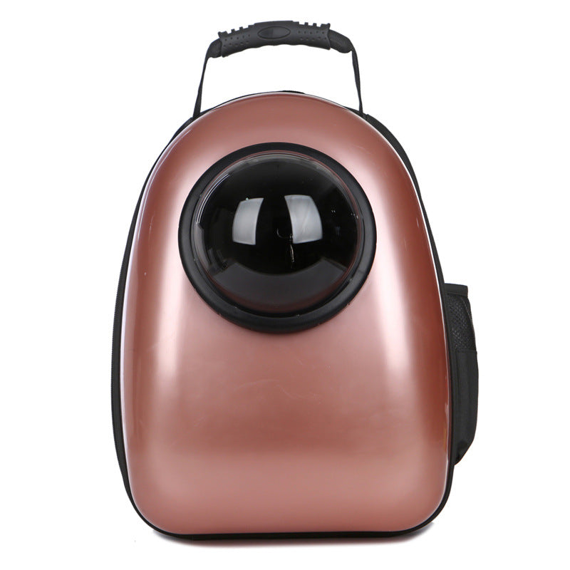 HKM-1826749 Transparent Space Capsule Pet Backpack for Cats and Small Dogs with Acrylic Cover, Multi-Color Options