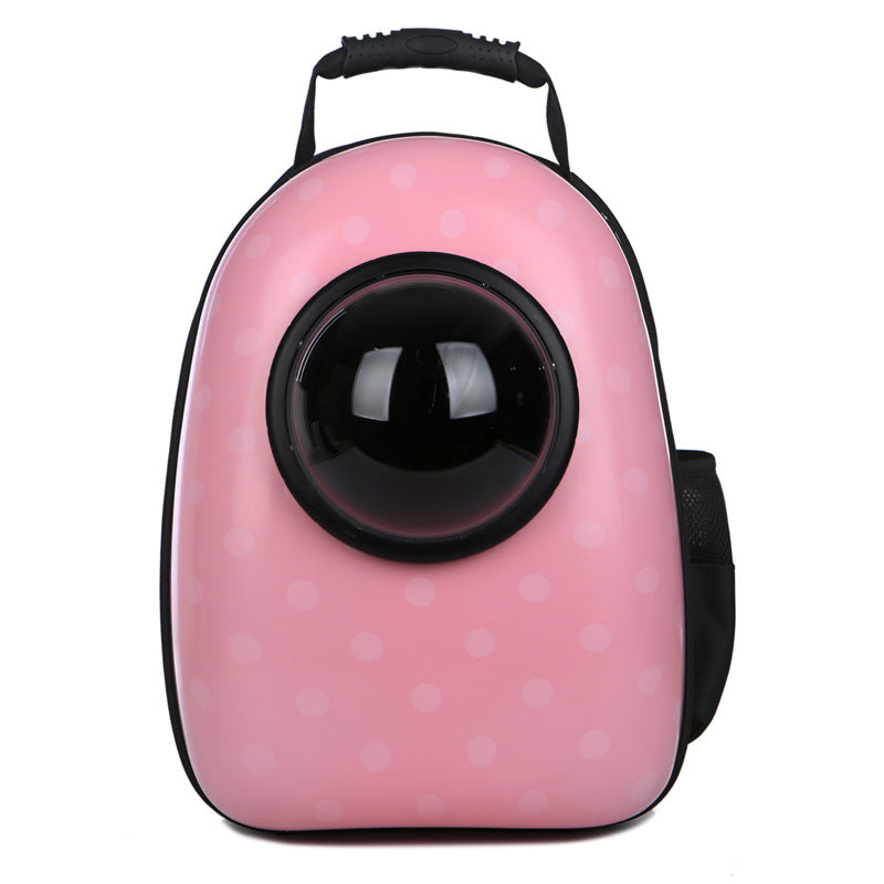 HKM-1826749 Transparent Space Capsule Pet Backpack for Cats and Small Dogs with Acrylic Cover, Multi-Color Options