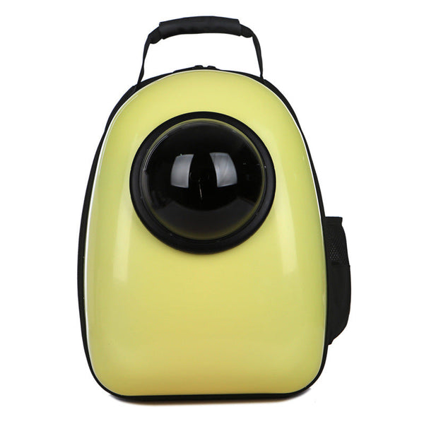 HKM-1826749 Transparent Space Capsule Pet Backpack for Cats and Small Dogs with Acrylic Cover, Multi-Color Options