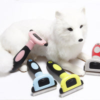 HKM-182675 Removable ABS Hair Removal Comb for Long-Haired Dogs - Blue and Pink Sizes Available