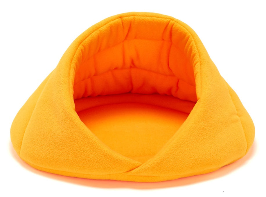 HKM-1828541 Cozy Fleece Pet Nest for Dogs - Soft, Warm Kennel Mat with Supportive Fiberglass Rod