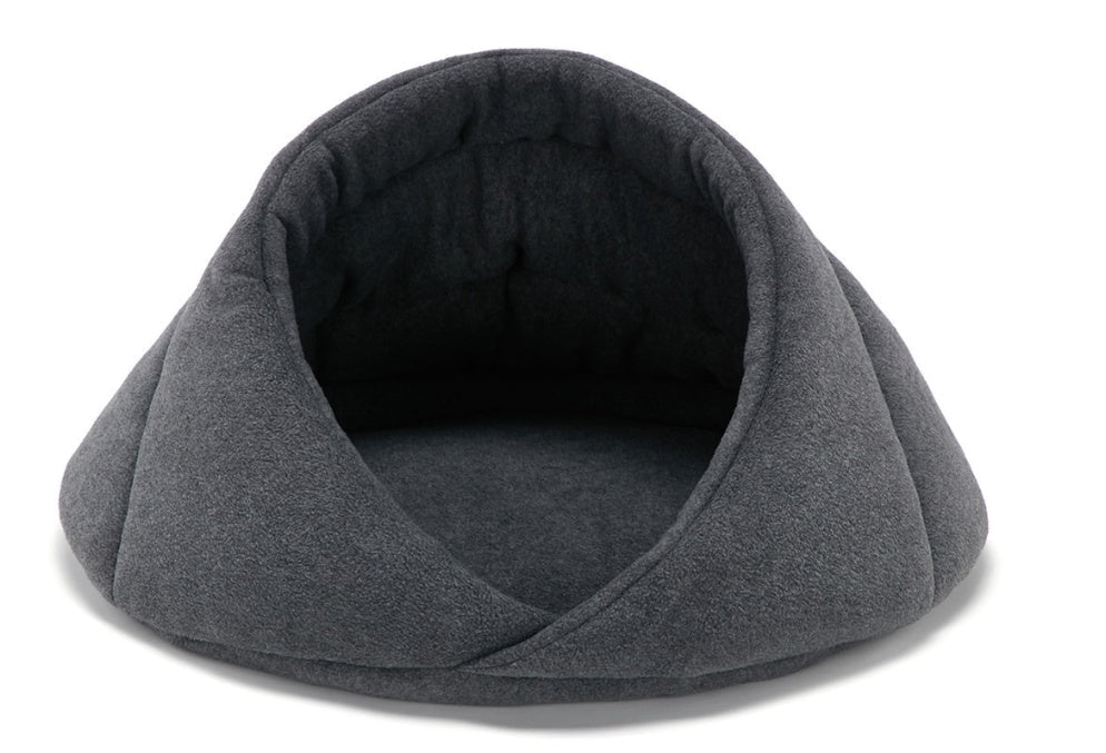 HKM-1828541 Cozy Fleece Pet Nest for Dogs - Soft, Warm Kennel Mat with Supportive Fiberglass Rod