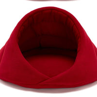 HKM-1828541 Cozy Fleece Pet Nest for Dogs - Soft, Warm Kennel Mat with Supportive Fiberglass Rod