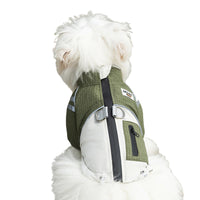 HKM-1829053 Outdoor Adventure Vest for Small and Medium Dogs, Warm Cotton Windbreaker with Leash Ring and Secure Pocket