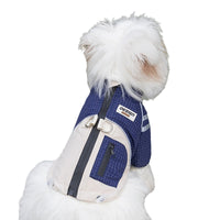 HKM-1829053 Outdoor Adventure Vest for Small and Medium Dogs, Warm Cotton Windbreaker with Leash Ring and Secure Pocket