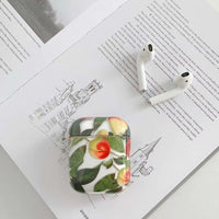 HKM-182931 Marble Leopard AirPods Case - Stylish Clamshell Design for AirPods 1/2 Compatibility