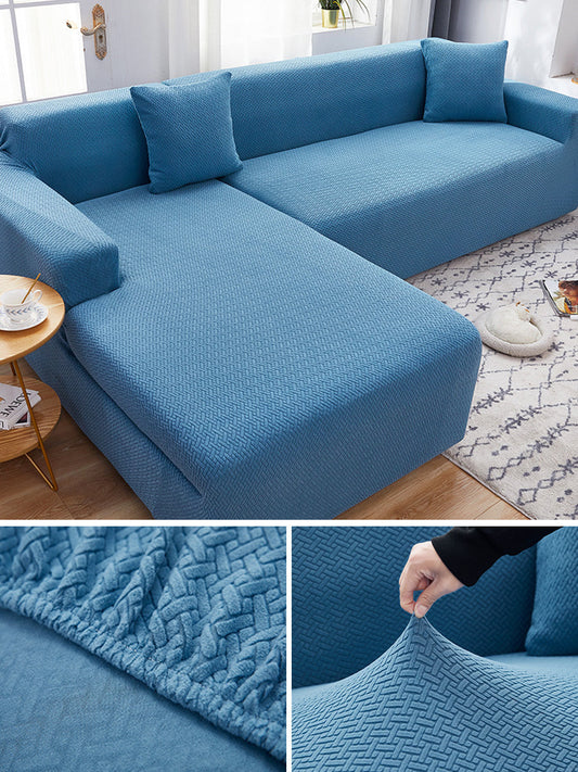 HKM-183059 Stretch Sofa Cover for Modular Sofas - Fits 1 to 4 Seater, Modern Design, Multiple Sizes Available
