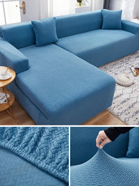 HKM-183059 Stretch Sofa Cover for Modular Sofas - Fits 1 to 4 Seater, Modern Design, Multiple Sizes Available