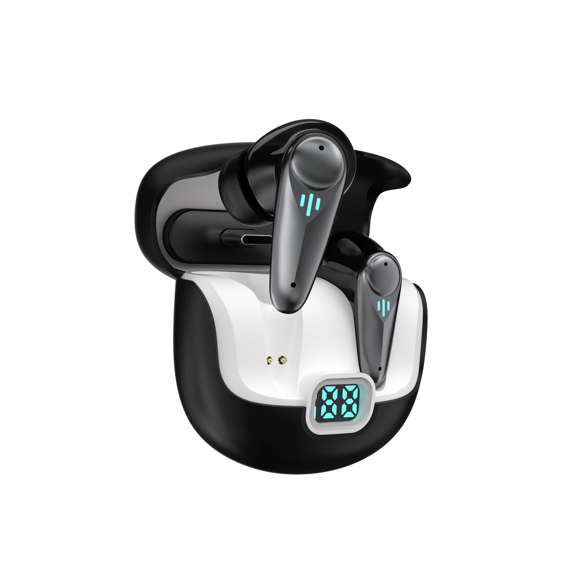 HKM-183059 YX37 TWS Wireless Earbuds with Active Noise Cancellation, Environmental Noise Cancellation, Digital Battery Indicator, and JL Chipset for Sports and Gaming
