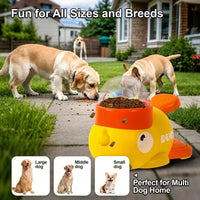 HKM-1831101 Interactive Dog Puzzle Feeder with Cartoon Duck Design - Anti-Slip Treat Dispenser for Training and Play