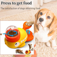 HKM-1831101 Interactive Dog Puzzle Feeder with Cartoon Duck Design - Anti-Slip Treat Dispenser for Training and Play