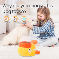 HKM-1831101 Interactive Dog Puzzle Feeder with Cartoon Duck Design - Anti-Slip Treat Dispenser for Training and Play
