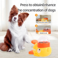 HKM-1831101 Interactive Dog Puzzle Feeder with Cartoon Duck Design - Anti-Slip Treat Dispenser for Training and Play