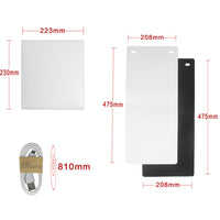 HKM-183123 20cm Portable Pop-Up LED Light Box for Personal Photography with Black and White Backgrounds