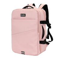 HKM-183123 Large Capacity 17-Inch Waterproof Nylon Laptop Backpack with Extension Layer for Students