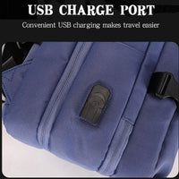 HKM-183123 Large Capacity 17-Inch Waterproof Nylon Laptop Backpack with Extension Layer for Students