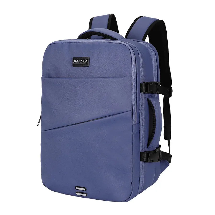 HKM-183123 Large Capacity 17-Inch Waterproof Nylon Laptop Backpack with Extension Layer for Students