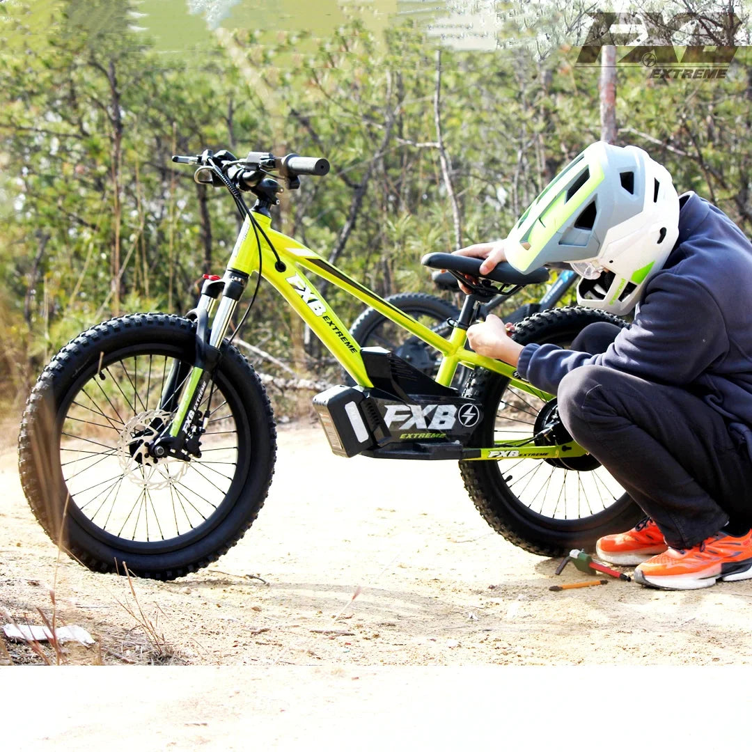HKM-183315 800W Electric Balance Bike for Kids, 20 Inch E-Scooter for Ages 8-15, Aluminum Alloy Frame, 3-Speed, Hydraulic Disc Brakes