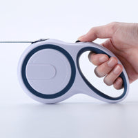 HKM-1834045 Portable Automatic Retractable Pet Leash - Durable 304 Stainless Steel & ABS Design in Blue