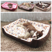 HKM-1834301 Cozy Flannel and Corduroy Pet Nest Bed for Cats and Dogs - XXS Size 45*31*15cm