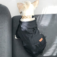 HKM-1834429 Dog Sunscreen Shirt - Casual Cotton Outfit in Black and Red, Suitable for All Dogs