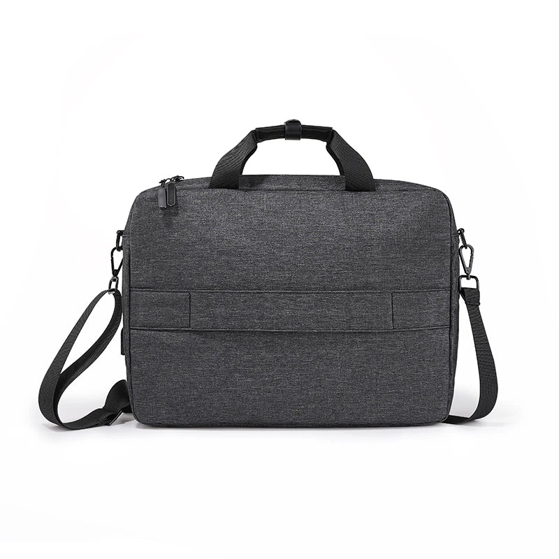 HKM-183443 Lightweight Casual Fabric Briefcase with Shoulder Strap for Men