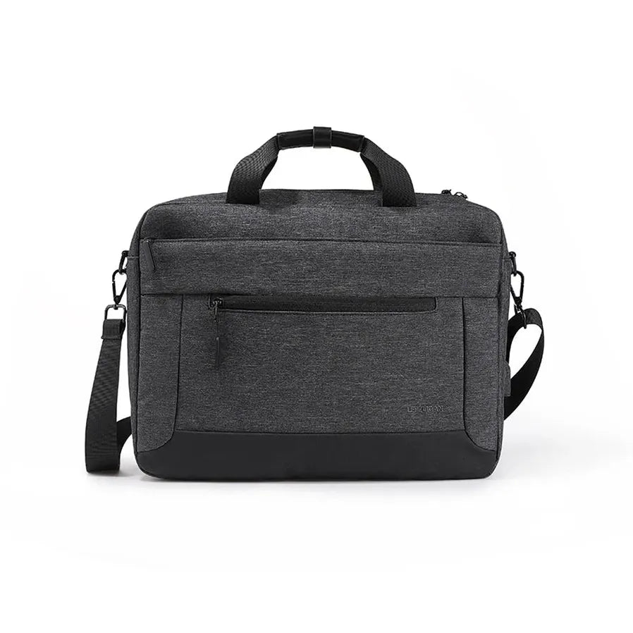 HKM-183443 Lightweight Casual Fabric Briefcase with Shoulder Strap for Men