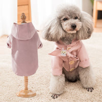 HKM-1834685 Cozy Wool Bichon Puppy Coat - European and American Style Cotton Jacket for All Breeds