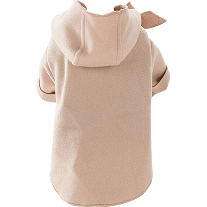 HKM-1834685 Cozy Wool Bichon Puppy Coat - European and American Style Cotton Jacket for All Breeds