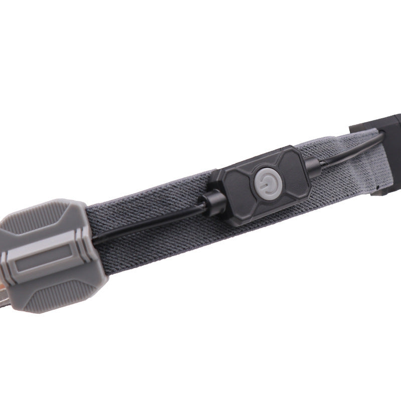 HKM-183571 Portable COB LED Headlight with Red Light Warning, 300 Lumens, Waterproof, Rechargeable Battery, 3 Modes