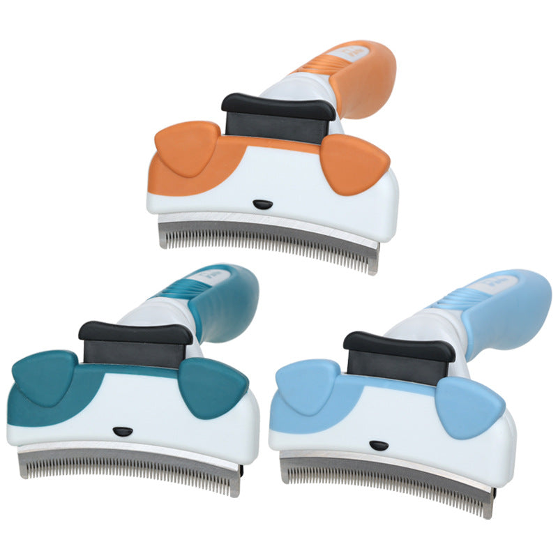 HKM-1835837 Pet Comb Hair Knife for Dogs - Available in Sundial Yellow, Copper Green, and Peace Blue